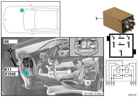 2005 bmw e60 rear distribution relay box|BMW e60 relay blocks.